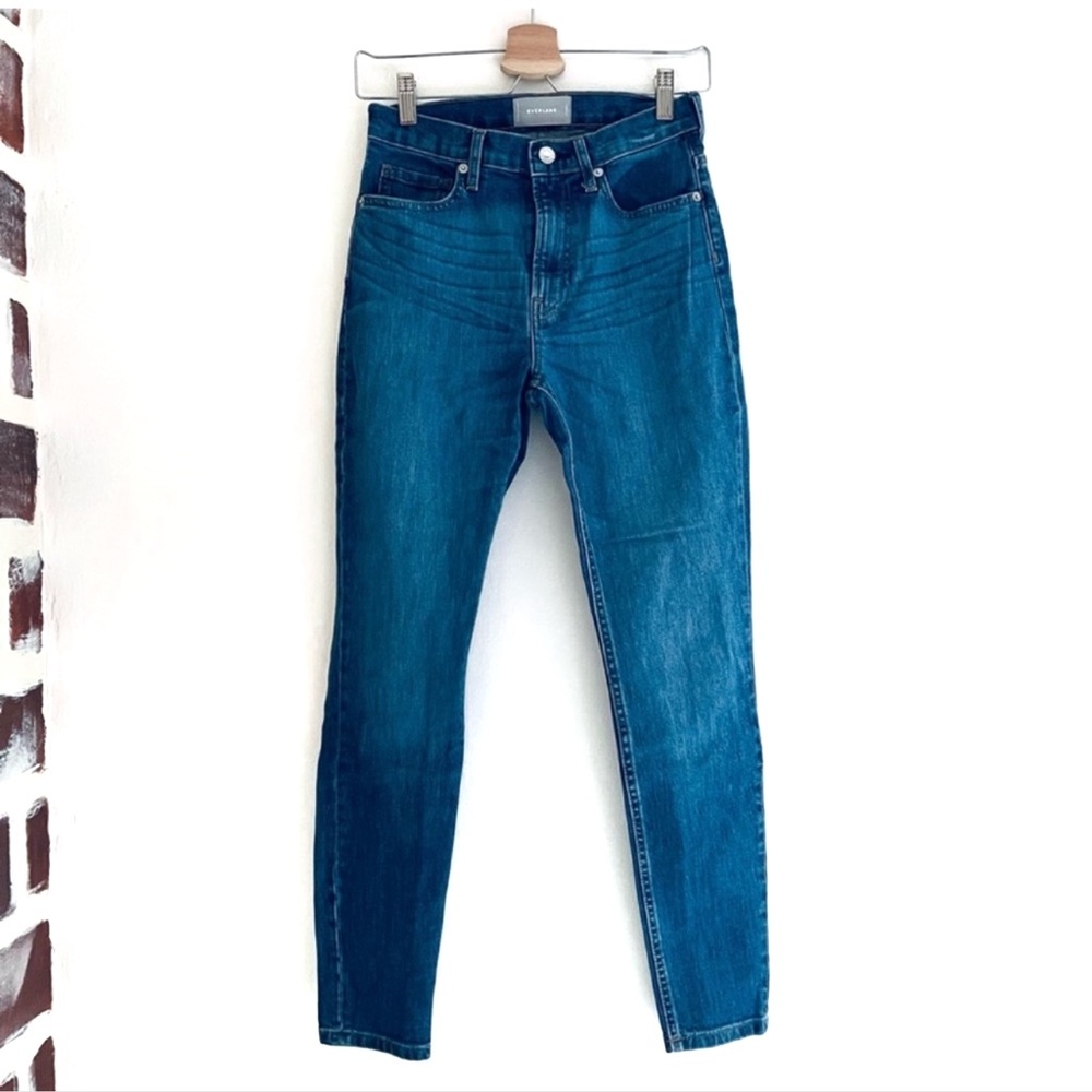 Everlane The High-Rise Skinny Jean Medium Blue Wash Size 27 Regular - Picture 9 of 9